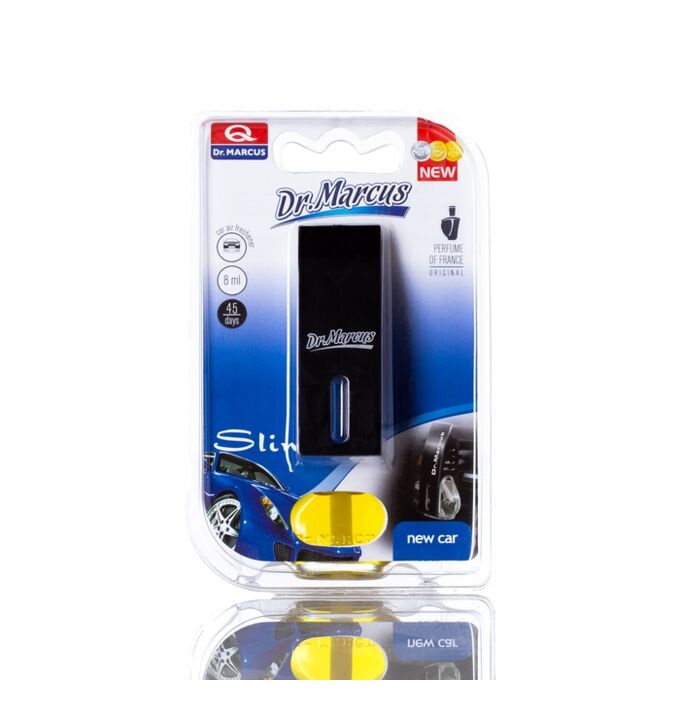 Ароматизатор  DR. MARCUS Slim New Car Новая машина жидкий на дефлектор Польша 8мл