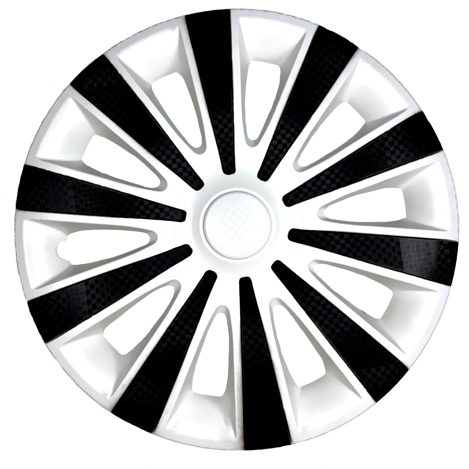 Колпаки R14 Карат Super Black белый компл. 4 шт